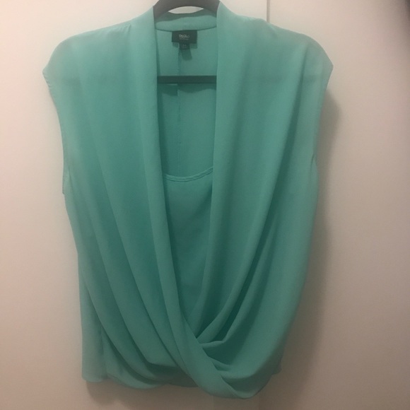 Mossimo Supply Co. Tops - Mossimo Layered mint green wrap top, M